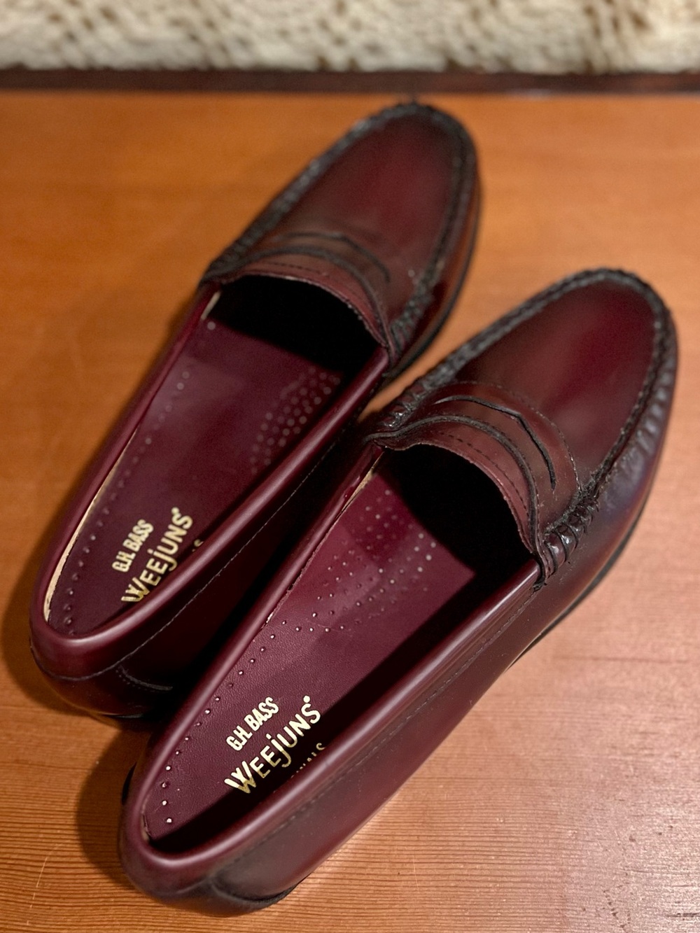 G.H Bass Women’s Burgundy Penny Loafers